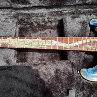 05' PRS McCarty blue flame maple top guitar (USA), dragon inlay, immaculate condition, for sale image 10