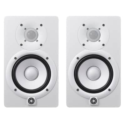 Yamaha HS5 5-Inch Studio Monitor Pair - White - Mint, Open Box - Used image 1