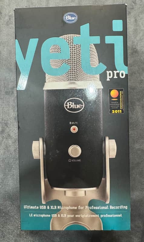 Blue Yeti Pro USB & XLR Condenser Microphone – Black image 1