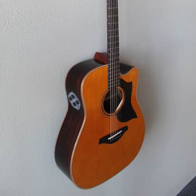 Brand New Yamaha A3R ARE Dreadnought Cutaway Acoustic/Electric Guitar - Vintage Natural image 4