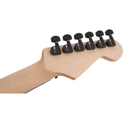 Charvel Pro-Mod San Dimas Style 1 HH FR Sassafras Left-handed Electric Guitar - Satin Black (B-Stock) image 9