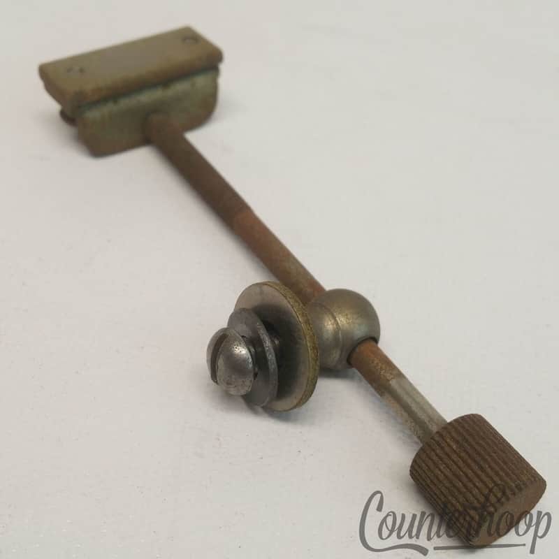 Leedy Snare Drum Strainer Tensioner Single-Point Eyelet Nickel Vintage10s 4 1/16 image 1
