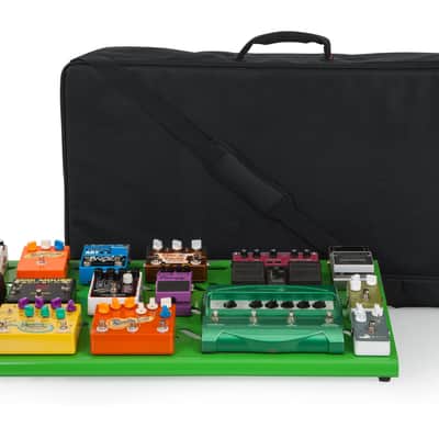 Gator Screamer Green Large aluminum pedal board w/ Gator carry bag and bottom mounting power supply bracket. Power supply not included. GPB-BAK-GR image 5