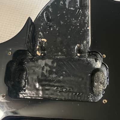 2005 Indonesian Ibanez RG370DXL Left Handed Black Guitar Body image 6