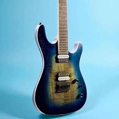 Cort KX Series 6-String Open Pore Cobalt Burst image 3