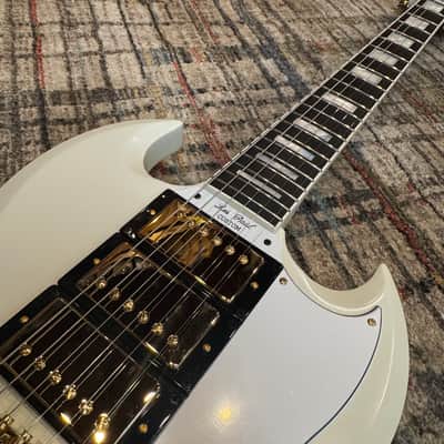 Epiphone "Inspired by Gibson Custom" '63 Les Paul SG Custom with Maestro Vibrola 2024 - Present - Classic White image 6
