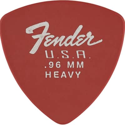 Fender Dura-Tone Delrin 346 Picks - Heavy (12) - FIESTA RED
