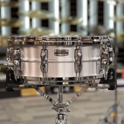 YAMAHA RAS-1455 14X5.5 RECORDING CUSTOM ALUMINUM SNARE DRUM - FLOOR MODEL image 1