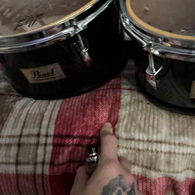 Pearl CMT8023N/C46 Competitor 8 / 10 / 12 / 13" Quad Marching Tenor Set 2010s - Midnight Black image 3