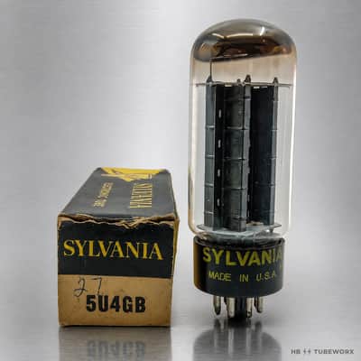 SYLVANIA 5U4GB/BLACK PLATES/1950S/BALANCED image 1