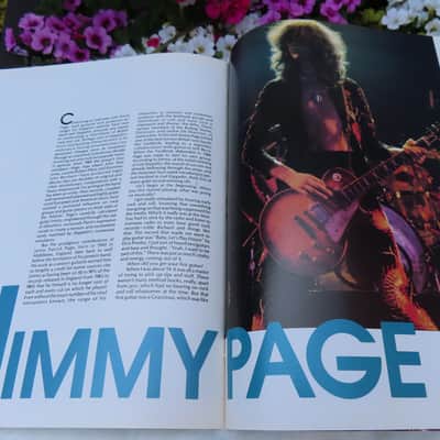 GUITAR PLAYER LEGENDS of GUITAR ll 1984 KEITH RICHARDS JIMMY PAGE RANDY RHODES MUDDY WATERS & VINTAGE GIBSON STRINGS CASE CANDY GIFT! image 3