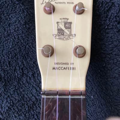 Green Maccaferri Islander Soprano Ukulele 1950s image 2