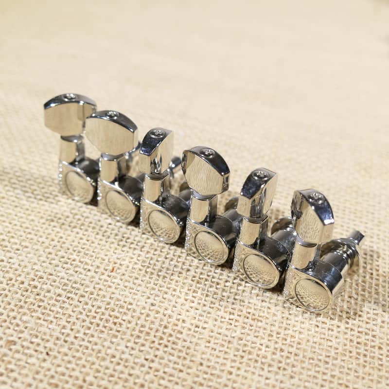 6 Grover Locking Tuners Chrome 2025 PAC611VFM Pacifica Same Day Shipping #DR18 image 1