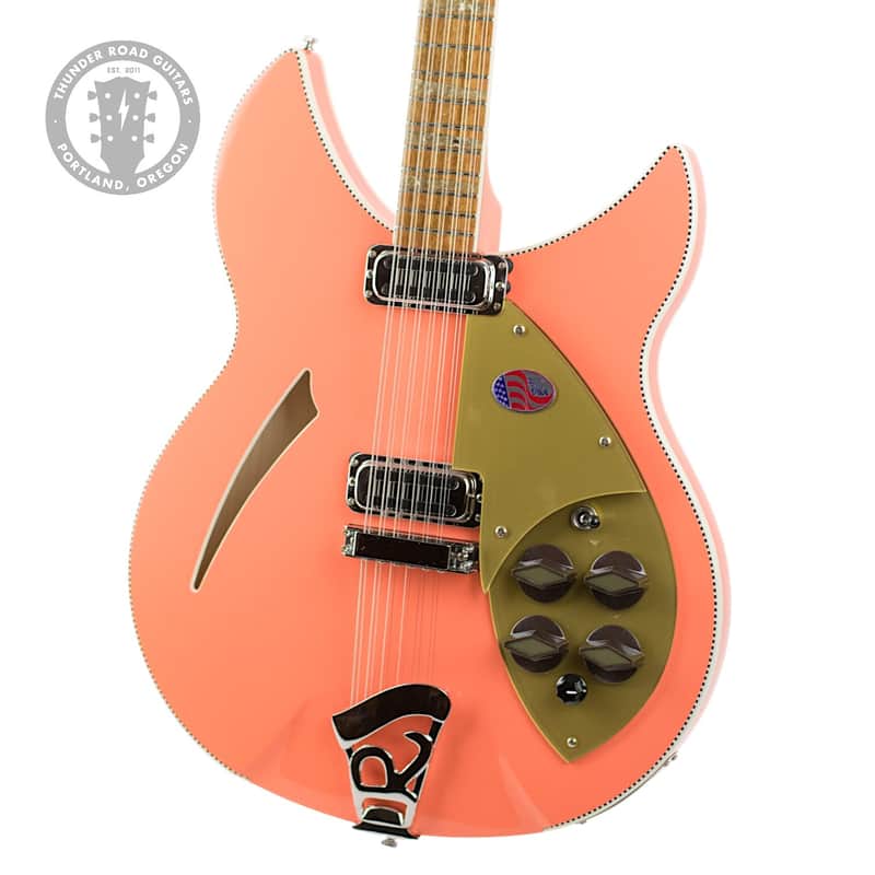 New Rickenbacker TRG Limited Edition 360/12 12-String Coralglo w/Checkerboard Top and Back Binding #2539758 image 1