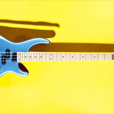 MTD Kingston Kingston LK4 Lake Placid Blue Gloss, Maple Fretboard image 6