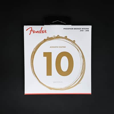 Fender Phosphor Bronze Acoustic Guitar Strings 10-48 image 1