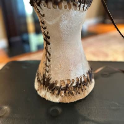 Handmade Hand Drum 1990’s - Goat Skin image 1