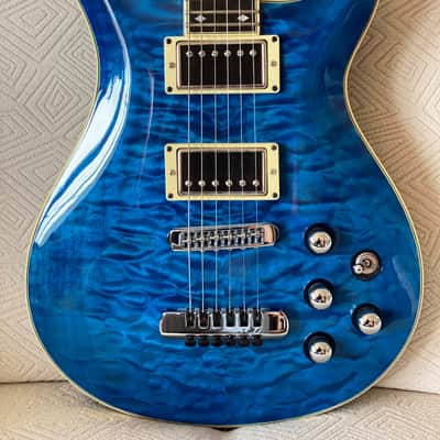 Thomas Ochs PRS-style Custom Made 2010s - Blue Transparent image 2