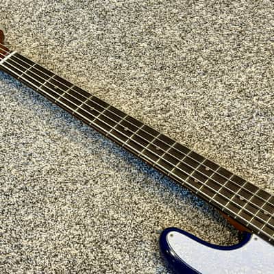2025 Bluesman Vintage 2T5 5-string Bass Guitar - Translucent Cobalt Blue | 8.9lb image 5