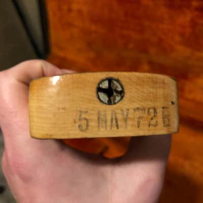 Vintage Fender Precision Bass Neck 1972 Maple Left Handed Lefty image 8