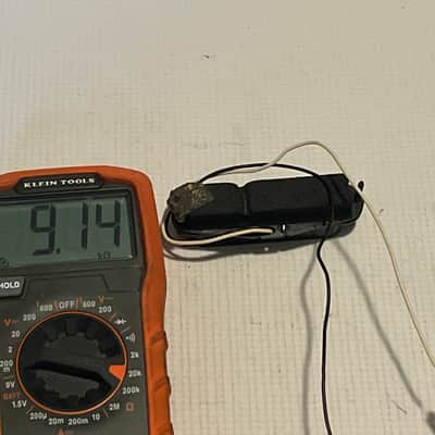 1990's Korean Ibanez RG470 RG Series INFS1 Black Middle Single Coil Guitar Pickup 9.14k image 5