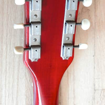 1960s Kay Red Devil Speed Demon Vintage Electric Hollowbody Guitar w/gigbag image 5