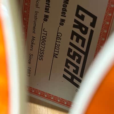 Gretsch G6120TM Tiger Maple Orange Hollow Body Electric Guitar 2006 #2692 image 23