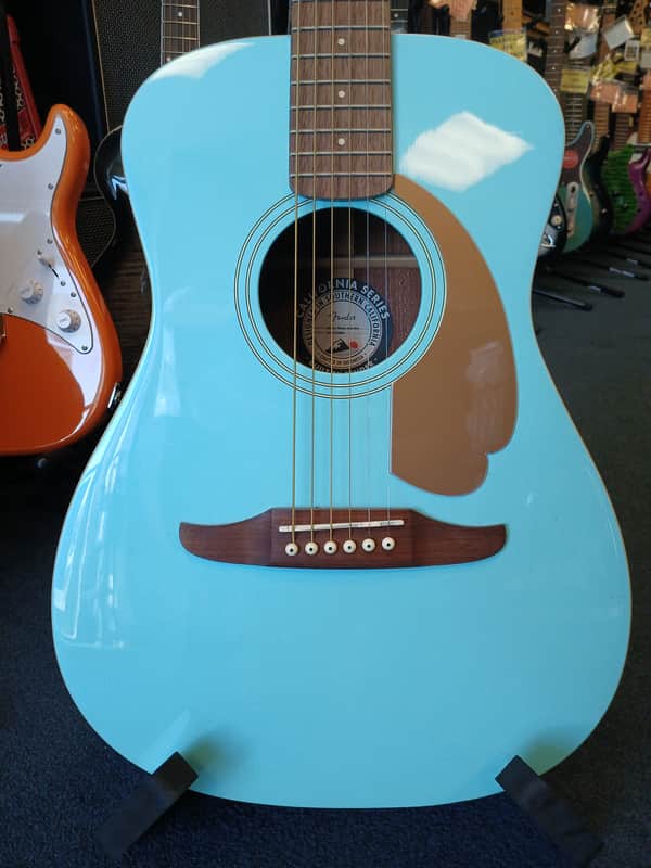 Fender Malibu Player AQS WN Acoustic-Electric Guitar w/ Hard Case