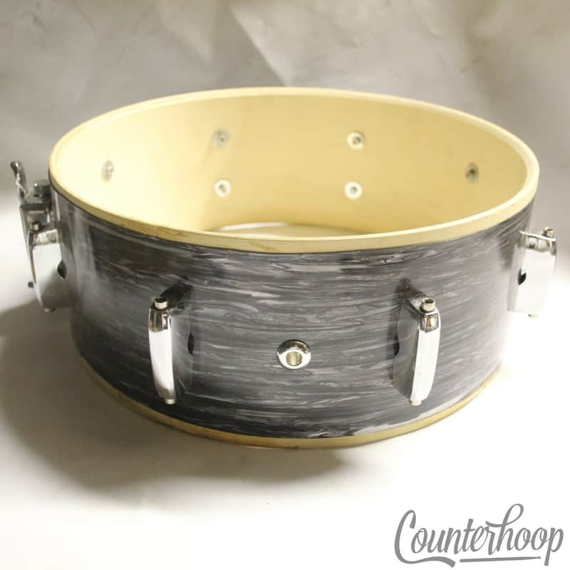*Pearl 8-Lug Black Oyster Pearl 14x5" Snare Drum Shell+Lugs/Throw-Off/Butt 8-Ply image 1