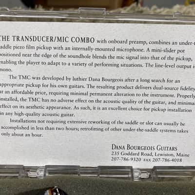 Bourgeois Transducer / Mic Combo Pickup System for 3/32" Saddle image 5