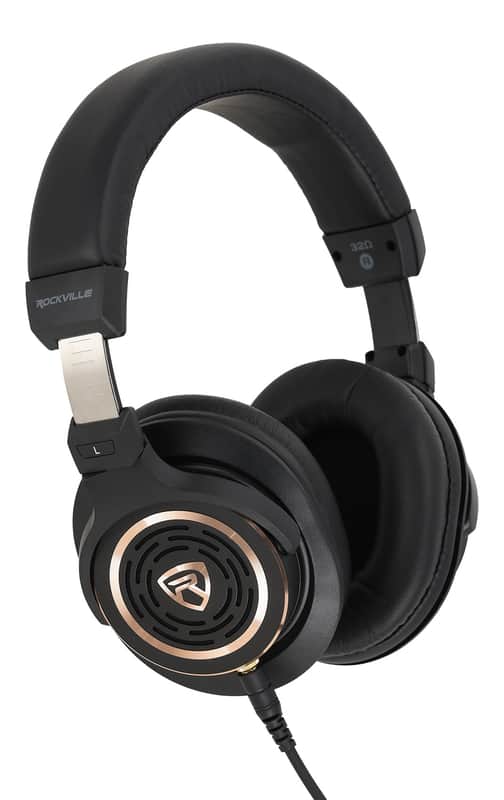 Rockville PRO-E90 32 Ohm Semi Open-Back Studio Headphones+Case+Detachable Cable image 1
