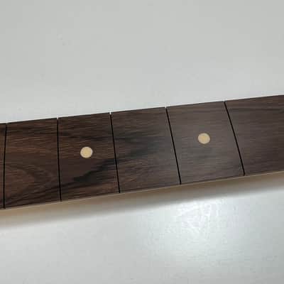 General Vintage Tone NOS Dalbergia Nigra electric guitar neck for S style ( Brazilian Rosewood ) Slab board full finished - Nitro image 4