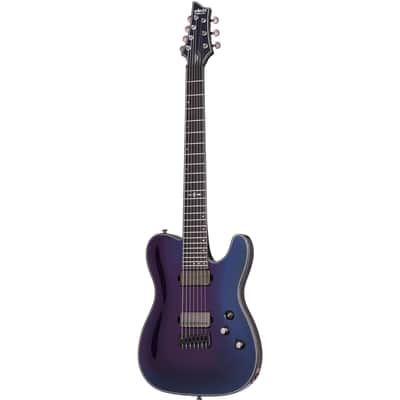 Schecter HELLRAISER HYBRID PT-7 Ultra Violet Electric Guitar | Reverb