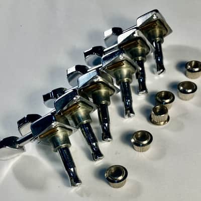 Fender- F-tuners, 6-in-line, chrome, 1970's, made by Schaller image 3