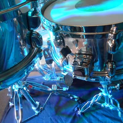 David Silveria, KORN Tama Starclassic, 2000 Custom Chrome "Untouchables" Tour Drum Set image 7