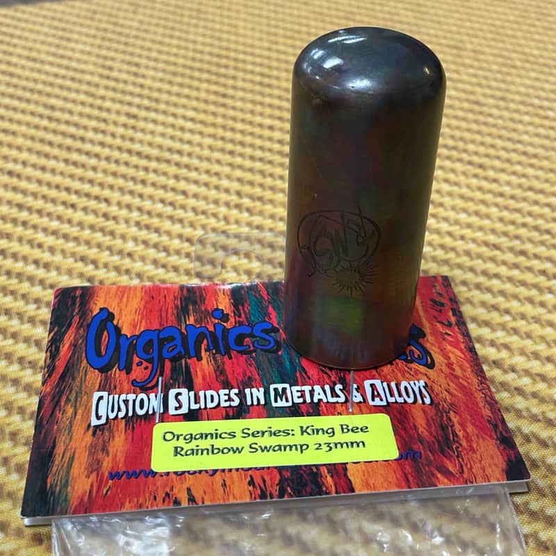 Rocky Mountain Slide Company Organics Series Brass Guitar Slide (King Bee Rainbow Swamp 23mm/24mm) image 1