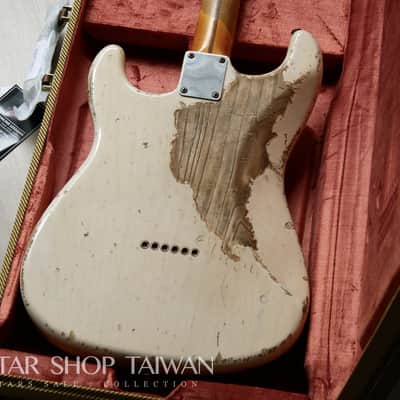 Fender Custom Shop John Cruz 1955 Hardtail Stratocaster Heavy Relic-White Blonde image 18