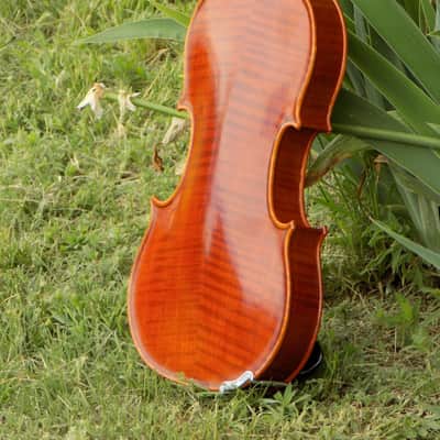 Crow Creek Fiddles Handmade Professional Violin, Red-Brown, With Beautifully Flamed Maple! image 7