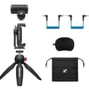Sennheiser Pro Audio Sennheiser Professional MKE 200 + Mobile Kit, Directional On-Camera Microphone with Smartphone Clamp & Manfrotto PIXI Mini Tripod, 509256, Black