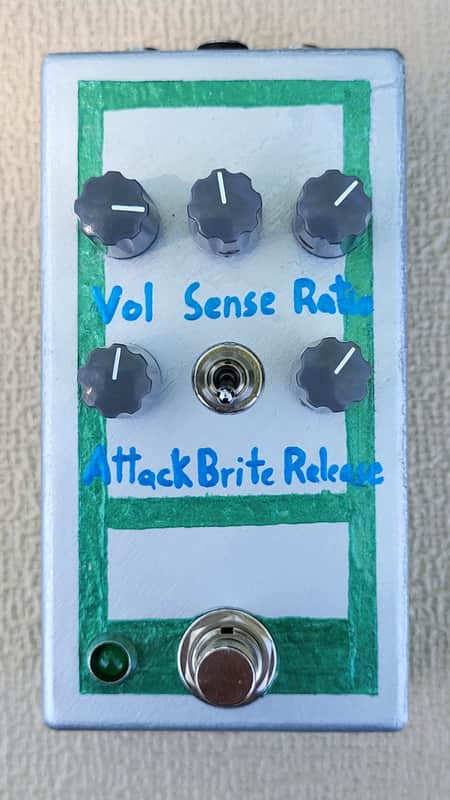 Handpainted Engineer's Thumb Compressor effects pedal image 1