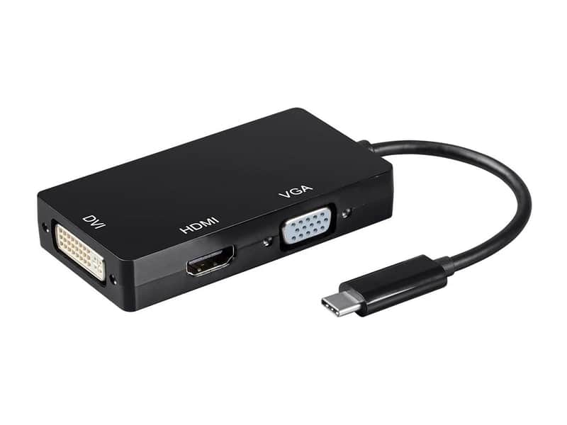New USB-C to USB 3.0 A X3 + USB 3.0 A | Aluminum Alloy, Nickel Plated Connector image 1