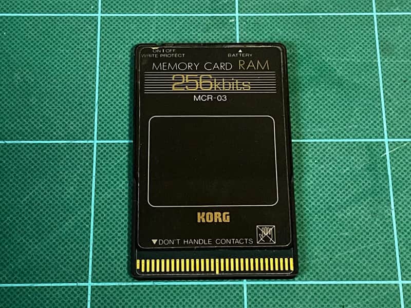 KORG MCR-03 256kbits RAM Memory Card M1 / M1r / Wavestation image 1
