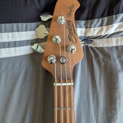 Sterling StingRay Ray34 with Roasted Maple Neck - Daphne Blue H image 8