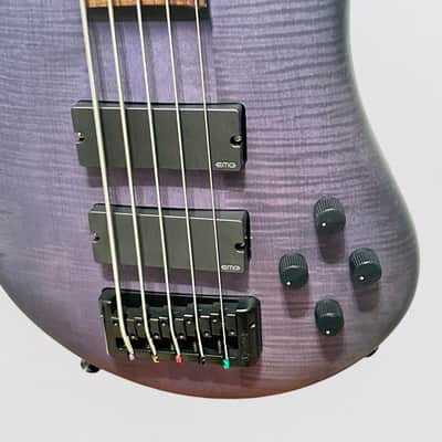 Spector Euro 5 LX 5 String Neck Through Electric Bass Guitar - Nightshade Matte image 6