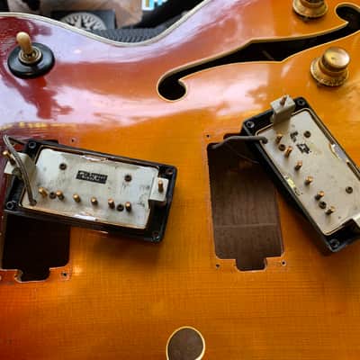 1962 Gibson L5CES in Sunburst finish with original hard shell case image 15