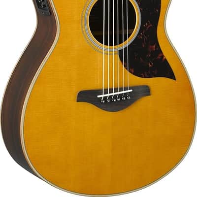 Yamaha AC1R Rosewood Concert Cutaway Acoustic-Electric Guitar - Vintage Natural image 3