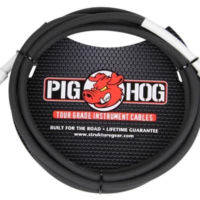 Pig Hog PH10R High Performance 8mm 1/4" to 1/4" Right-Angle Guitar Instrument Cable, 10 Feet image 2