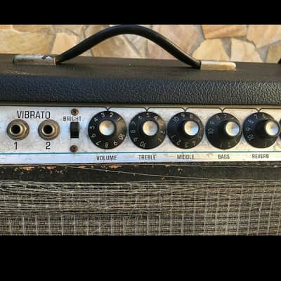 RIF 211 1973 Fender Vibrosonic Reverb Silverface Vintage Cerwin Vega 15" image 4