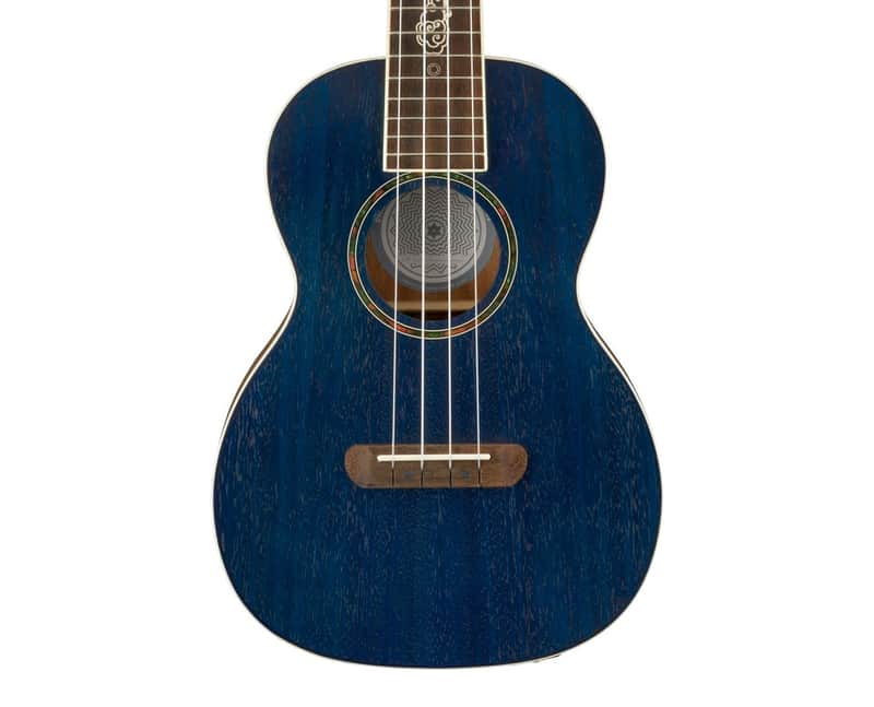 Used Fender Dhani Harrison Uke - Sapphire Blue w/ Walnut FB image 1