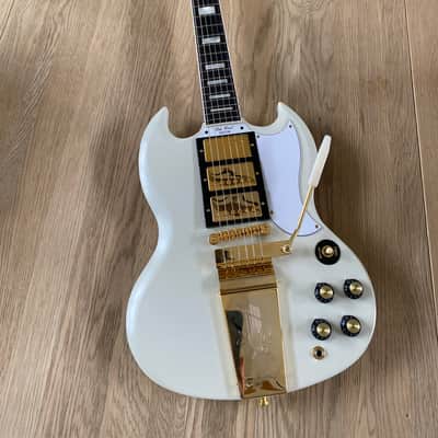 Epiphone Les Paul Custom SG - White image 2